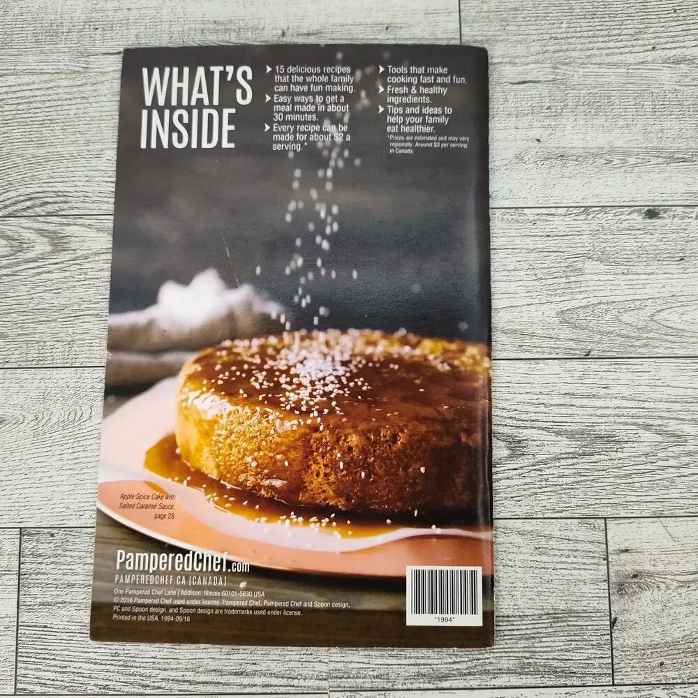 Pampered Chef Seasons‎ Best 2016 Fall Winter Cookbook Booklet Recipes